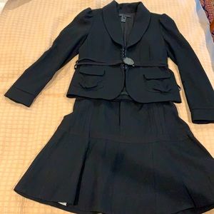 Marc Jacobs Elegant Black Skirt Set
